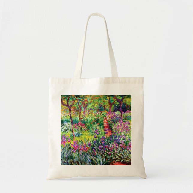 Tote Bag Jardin d'Iris à Giverny par Claude Monet Fourre-to (Devant)