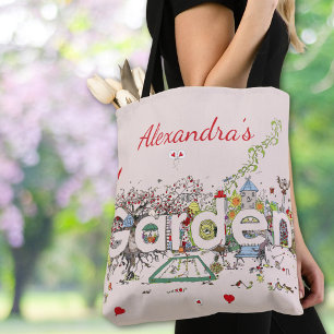 Tote Bag Jardin Faune et Flore Art de Mot Personnalisé