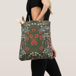 Tote Bag Jardin Fleur Classique d'Épine Noire de William Mo