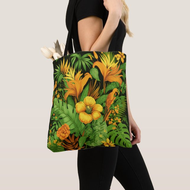 Tote Bag Jardin Fleur Fleur Plante Vert Nature (De près)