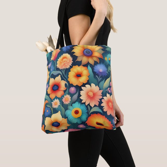 Tote Bag Jardin fleuri | (De près)