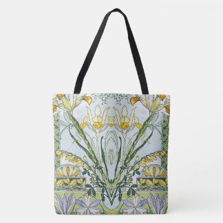 Tote Bag Jardin fleuri Art nouveau