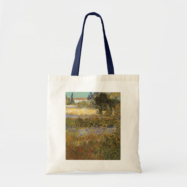 Tote Bag Jardin fleuri par Vincent van Gogh (Devant)