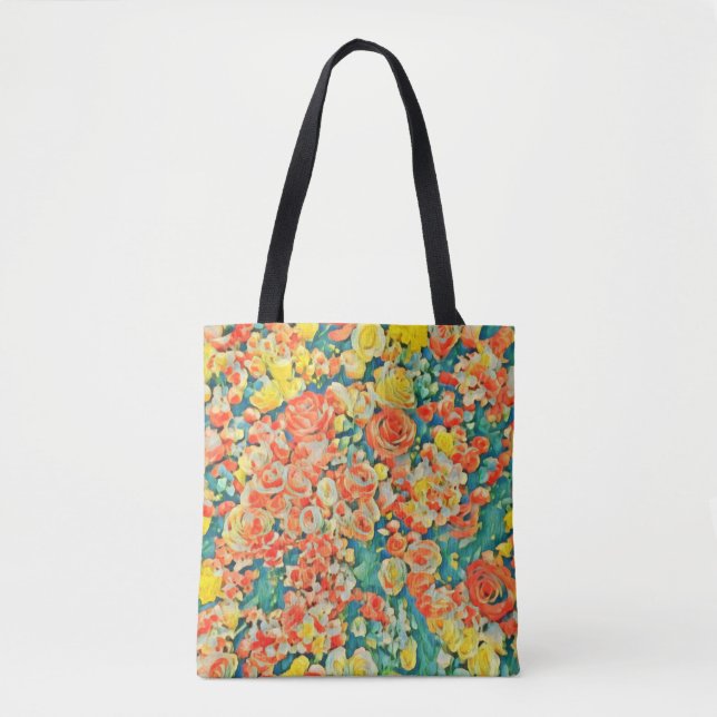 Tote Bag Jardin fleuri vintage Sun Rose (Devant)