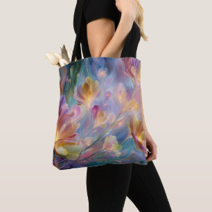 Tote Bag Jardin floral abstrait et rêveur