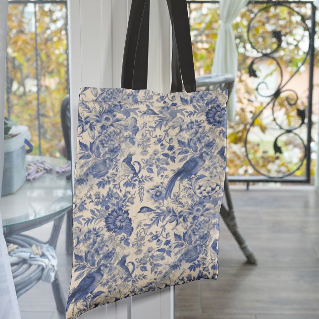 Tote Bag Jardin Français Delight Toile de Jouy (Créateur téléchargé)