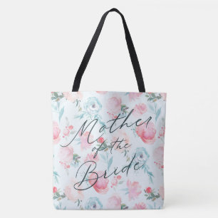 Tote Bag Jardin Français Floral Pivoine Mère de la Mariée