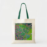 Tote Bag Jardin Italien, Gustav Klimt<br><div class="desc">Gustav Klimt (14 juillet 1862 - 6 février 1918) était un peintre symboliste autrichien et l'un des membres les plus importants du mouvement de sécession de Vienne. Klimt est réputé pour ses peintures, ses peintures murales, ses croquis et autres objets d'art. En plus de ses oeuvres figuratives, qui comprennent des...</div>