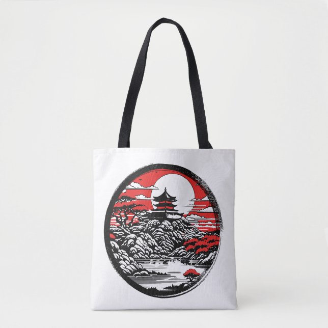 Tote Bag Jardin japonais (Devant)