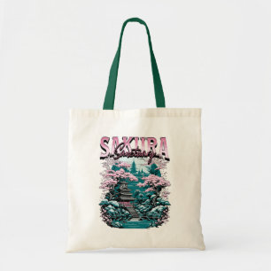 Tote Bag Jardin japonais du sanctuaire Sakura