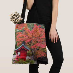Tote Bag Jardin Japonais Feuilles D'automne Colorées