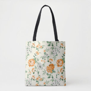 Tote Bag Jardin Jaune doux motif floral