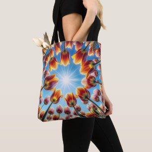 Tote Bag Jardin Néerlandais Tulip À Sunshine