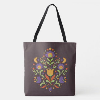 Tote Bag Jardin populaire céleste de minuit