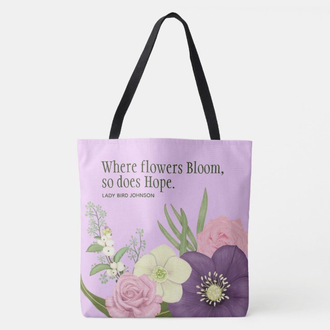 Tote Bag Jardin Printemps En Fleur (Devant)
