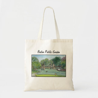 Tote Bag Jardin public de Boston de bateaux de cygne
