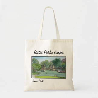 Tote Bag Jardin public Fourre-tout de Boston de bateaux de