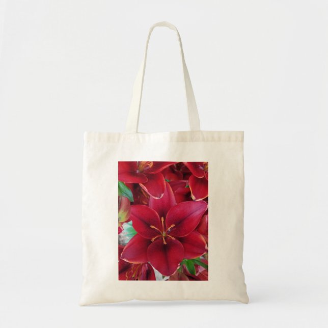 Tote Bag Jardin rouge (Devant)