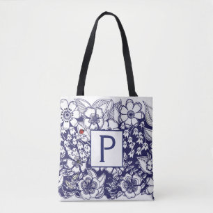 Tote Bag Jardin secret monogramme tout-en impression Fourre