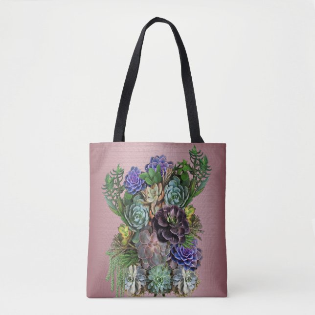 Tote Bag Jardin succulent (Devant)