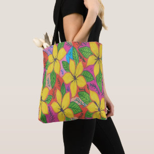 Tote Bag Jardin tropical de la Plumeria