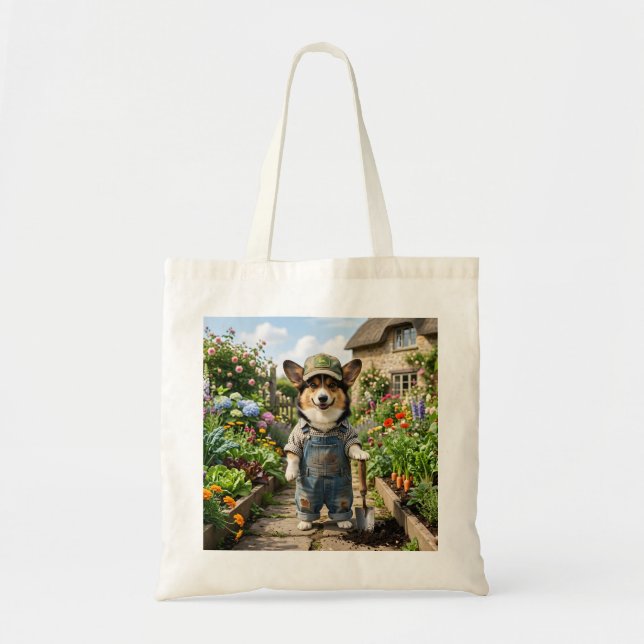 Tote Bag Jardinier Corgi (Devant)