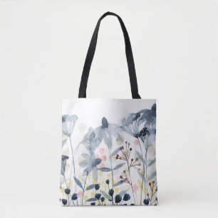 Tote Bag Jardins stratifiés - Fleurs aquarelles