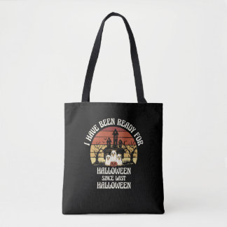 Tote Bag J'attends Halloween depuis Dernier Hallo