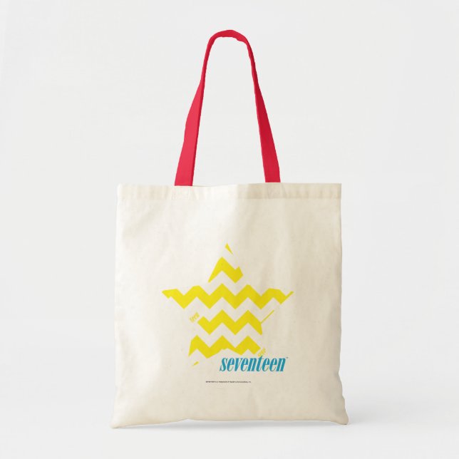 Tote Bag Jaune 3 de zigzag (Devant)