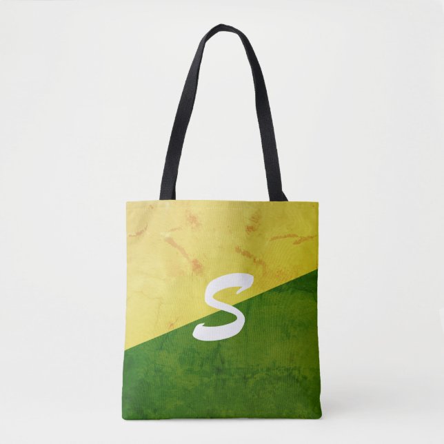 Tote Bag Jaune et vert (Devant)