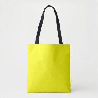 Tote Bag Jaune néon PERSONNALISABLE