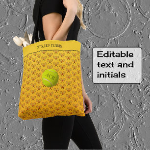 Tote Bag Jaune orange de tennis