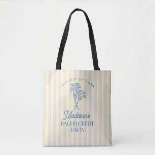 Tote Bag Jaune Palm Spring Pastel Plage Enterrement de Vie 