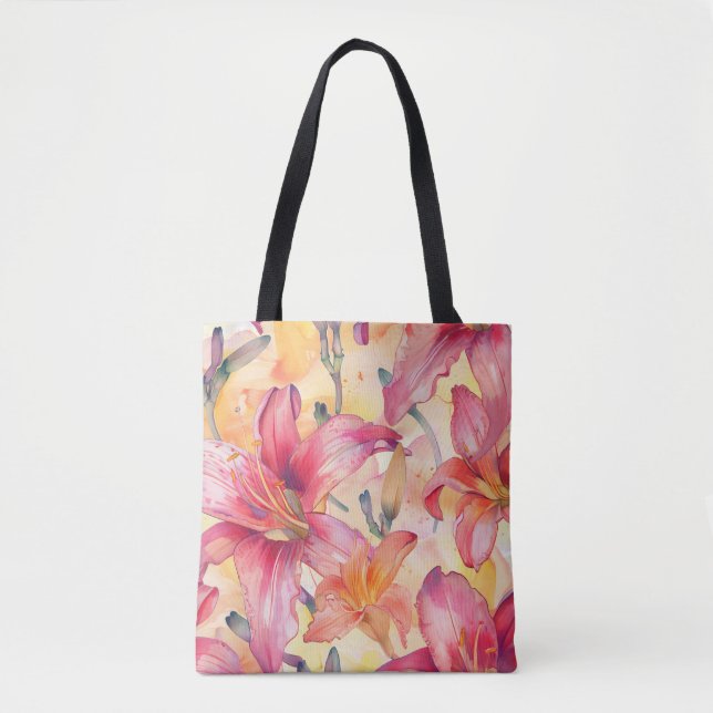 Tote Bag Jaune rose (Devant)