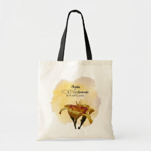 Tote Bag Jaune & Rouge jour quarante et fantastique anniver