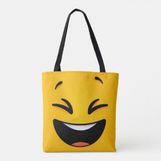 Tote Bag Jaune visage heureux