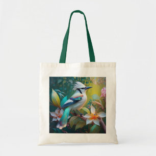 Tote Bag Jay à ailes Turquoises en berceau