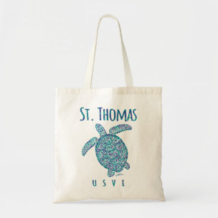 Tote Bag JCombs St. Thomas, USVI, Tortue de mer, Plage