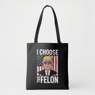 Tote Bag Je Choisis Le Criminel Trump 2024 Républicain Patr