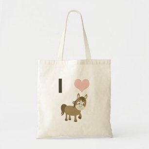 Tote Bag Je coeur les chevaux