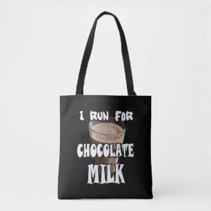 Tote Bag Je cours pour le lait chocolaté Running
