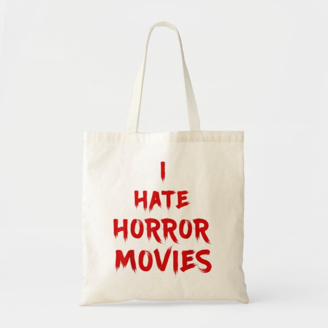 Tote Bag Je Déteste Les Films D'Horreur - Je Déteste Les Vi (Devant)