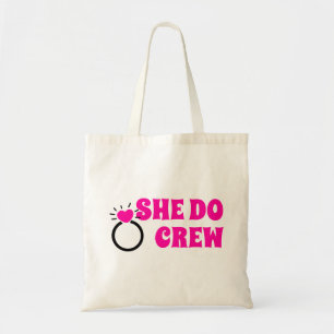 Tote Bag Je fais de l'équipage Elle fait équipe Bachelore