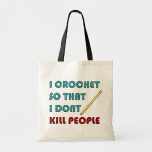 Tote Bag Je fais du crochet,