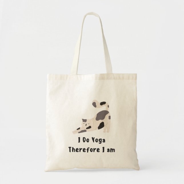 Tote Bag Je fais du yoga donc je suis (Devant)