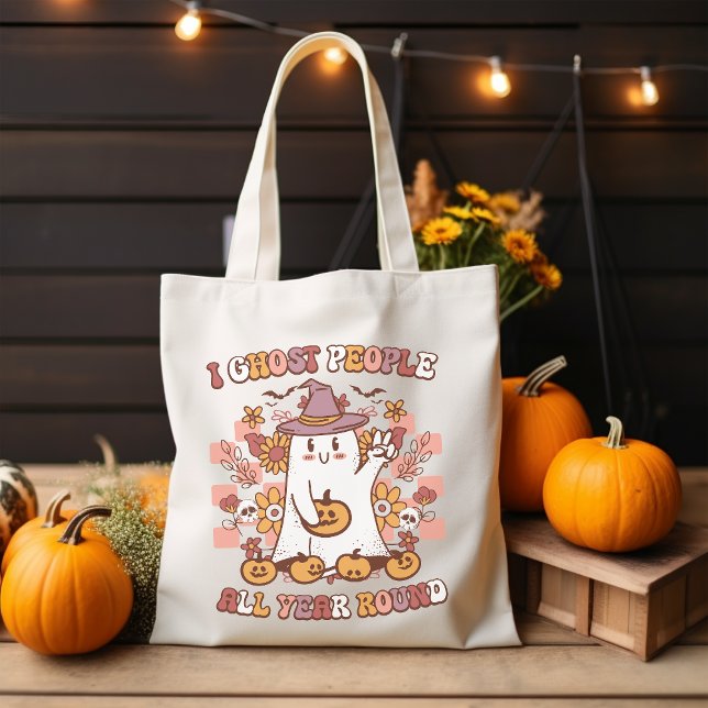 Tote Bag Je fantôme les gens toute l'année super Halloween (Créateur téléchargé)
