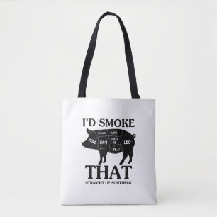 Tote Bag Je fumerais ça directement dans le sud