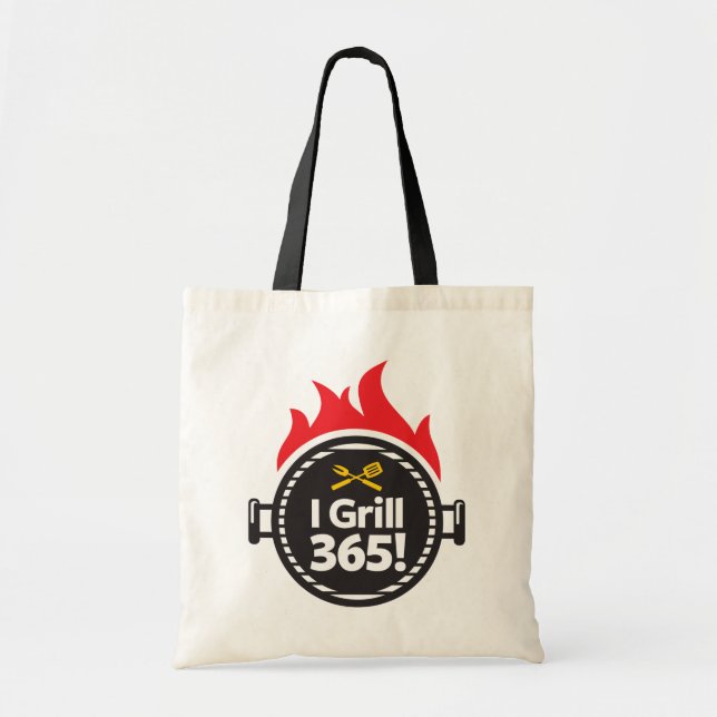 Tote Bag Je grille 365 ! (Devant)