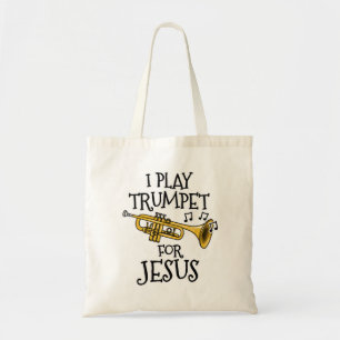 Tote Bag Je Joue À La Trompette Pour Jésus, Trumpeter Chrét