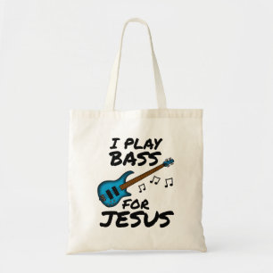 Tote Bag Je Joue Basse Pour Jésus, Église Baid
